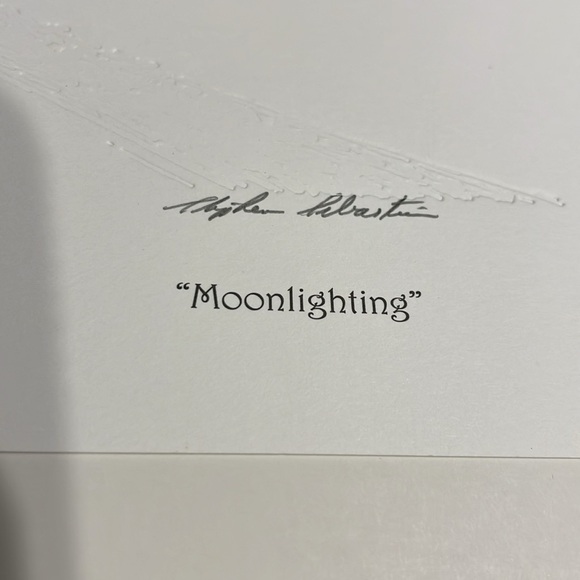 Sebastián Graphics “Moonlighting” magnificent textured print - Picture 5 of 7